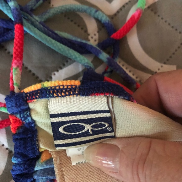 OP Blue and Yellow Bikini Swimwear - Picture 2 of 3